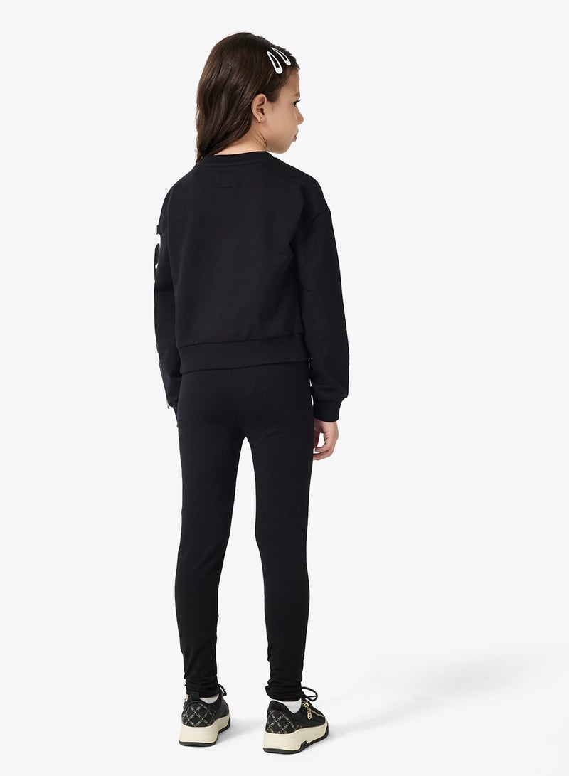 جس طقم تيشيرت وسروال ضيق للأطفال - Image 2